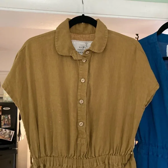 notPERFECTLINEN Bronze and Teal Midi Dresses - Picture 2 of 8